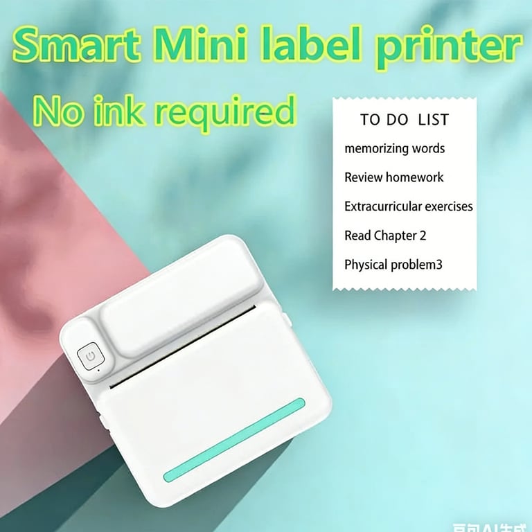Mini Thermal Printer Bluetooth | Portable Photo Label Printing Machine thumbnail 6