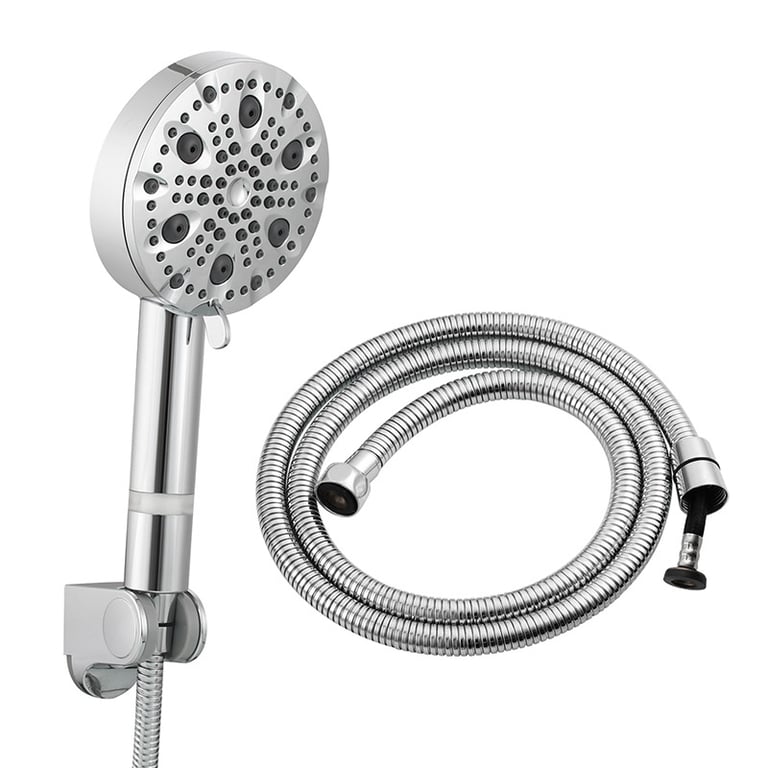 9-Setting Handheld Shower Head with Filtration | Chrome & Matte Black thumbnail 6