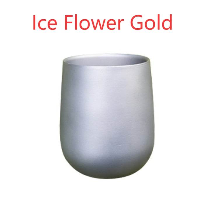 Titanium Ice-Flower Water Cup | Double-Layer Camping Tumbler thumbnail 11