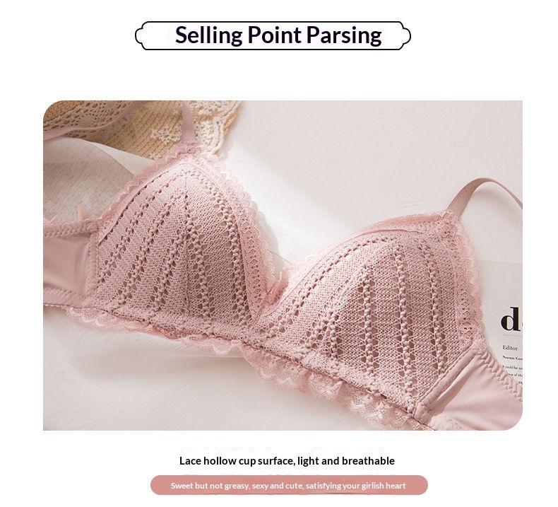 Wireless Bust-Enhancing Push-Up Lace Bra | Adjustable Comfort thumbnail 10