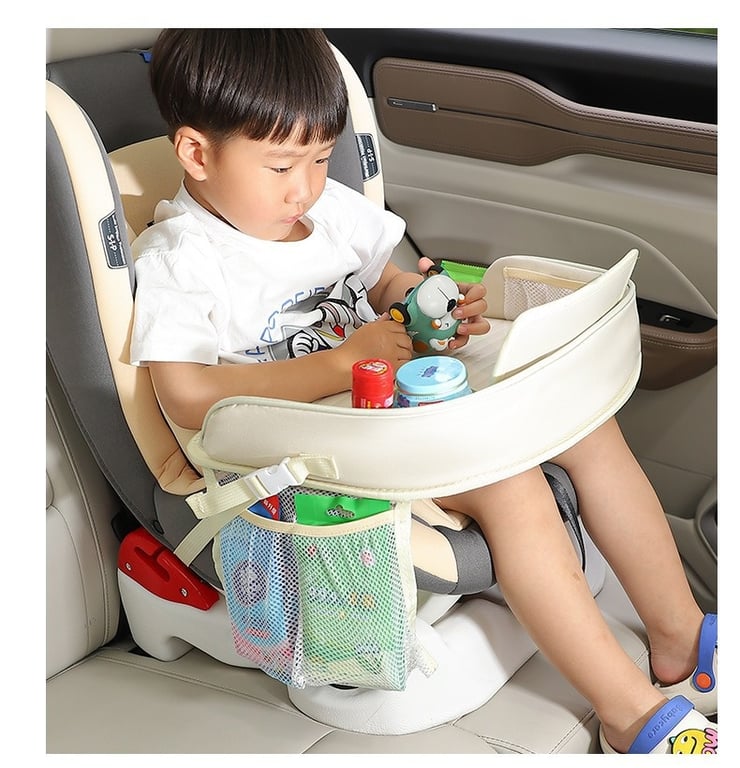 Car Baby Safety Seat Tray with Phone Holder | Padded Activity Tray thumbnail 12