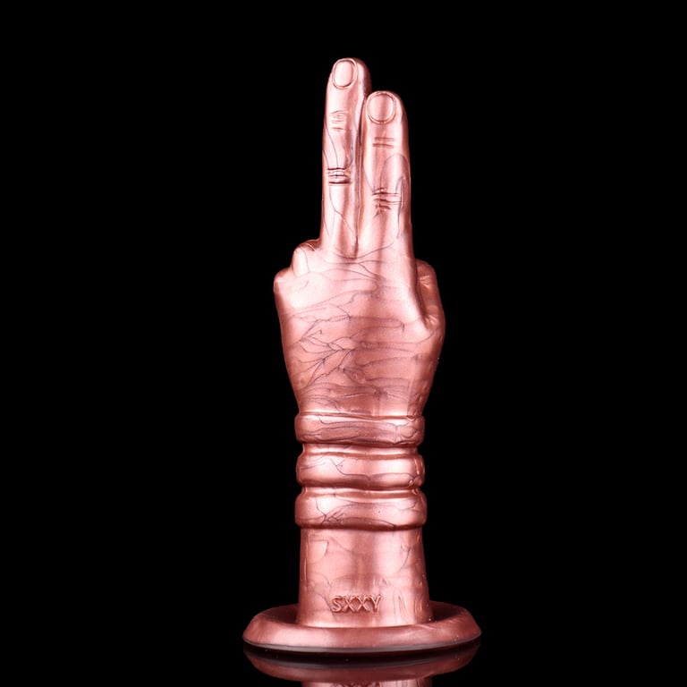 Hand-Shaped Silicone Insertable Toy | Premium Rose Gold Design thumbnail 6