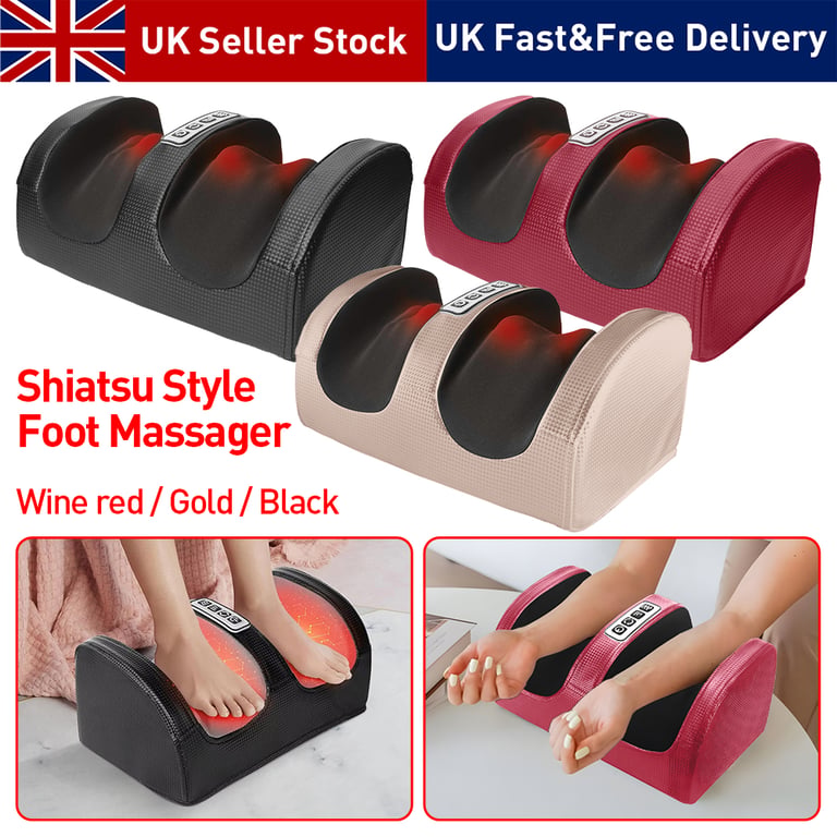 Electric Foot Massager with Heat | Shiatsu Kneading Calf Pain Relief