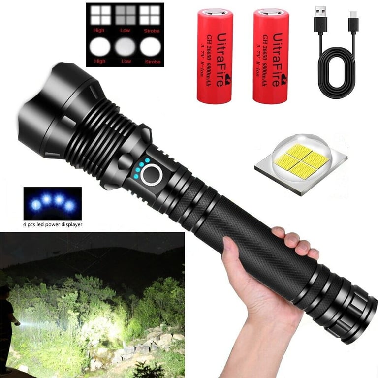 9900000LM LED Flashlight Zoom Rechargeable | Super Bright Torch thumbnail 9