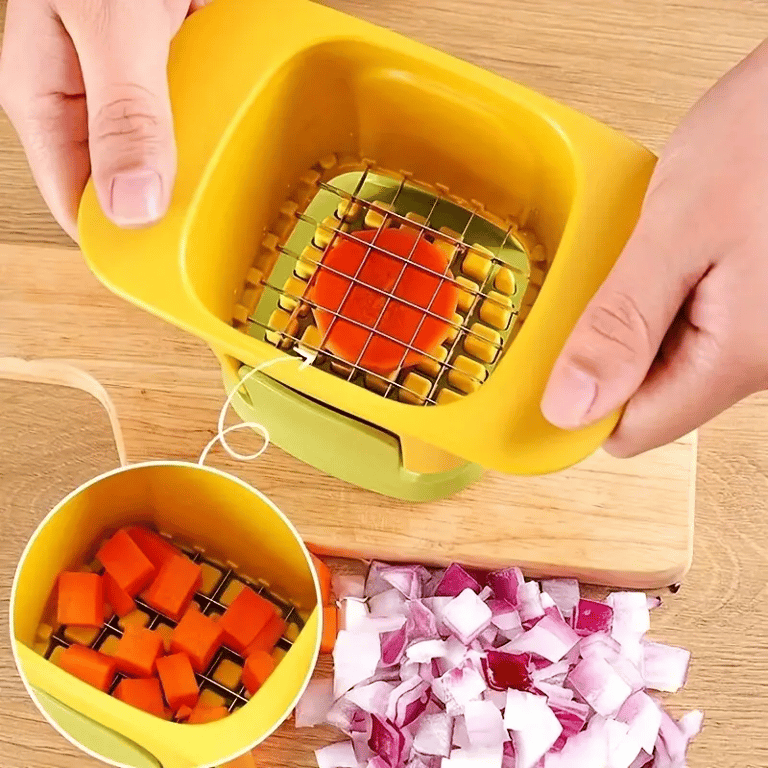 Multi Functional Manual Vegetable Chopper And Fruit Slicer - Suitable For Onions, Potatoes, French Fries, Etc. - Essential Kitchen Tools thumbnail 3