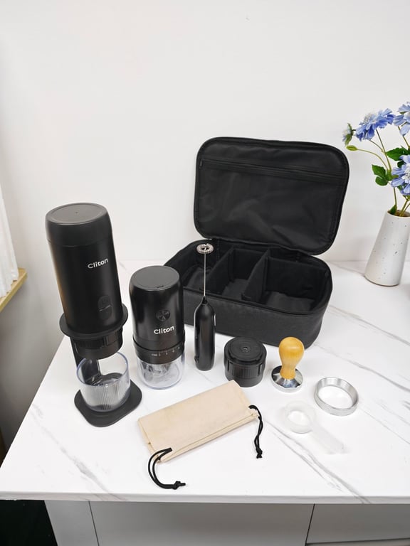 Portable Coffee Maker Storage Bag | Outdoor Coffee Gear Organizer thumbnail 2