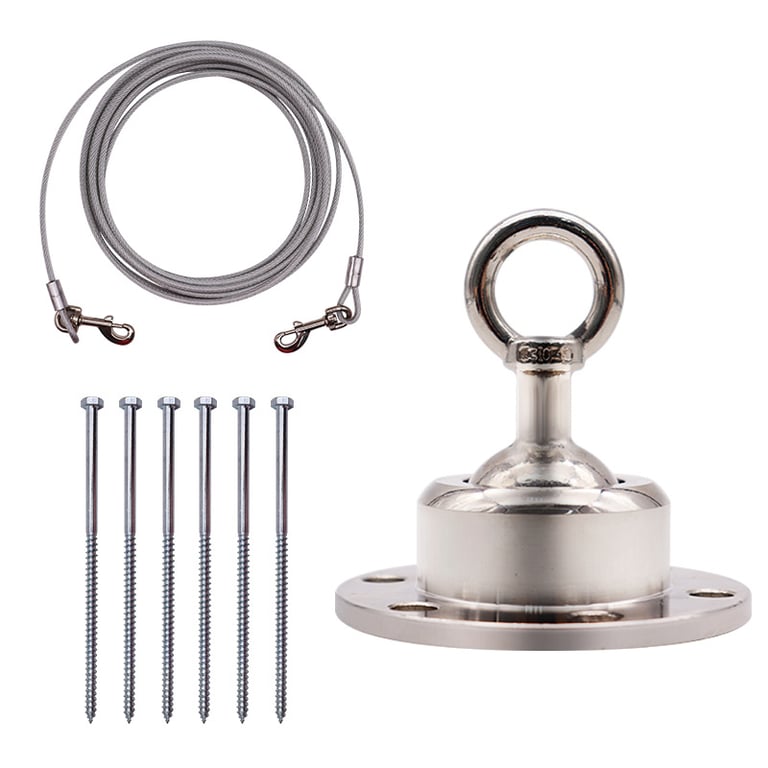 Stainless Steel Dog Tethering Stake with Wire Rope Leash | Canada thumbnail 5