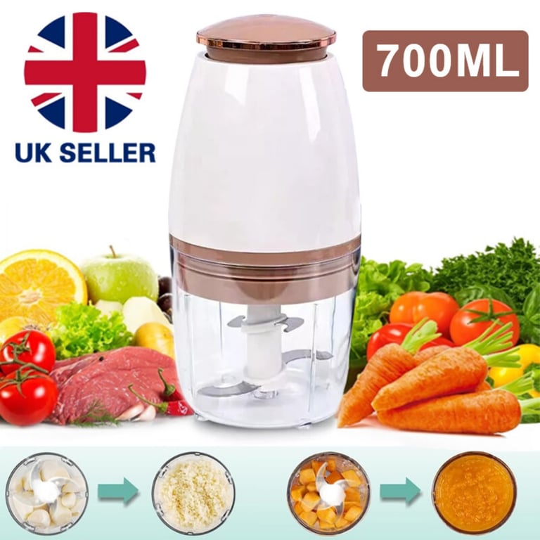700ML Food Processor Electric Vegetable Chopper Multi Blender Meat Fruit Mixer thumbnail 10