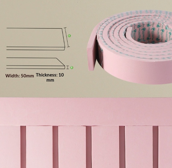 Self-Adhesive EVA Wood Grille Strips | Nail-Free Wall Paneling Canada thumbnail 6