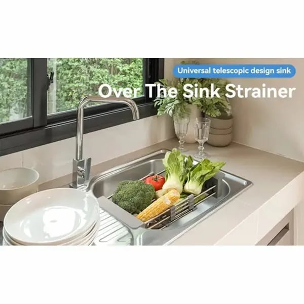 Adjustable Immersion Sink Dish Drying Rack | Stainless Steel Home & Kitchen thumbnail 19