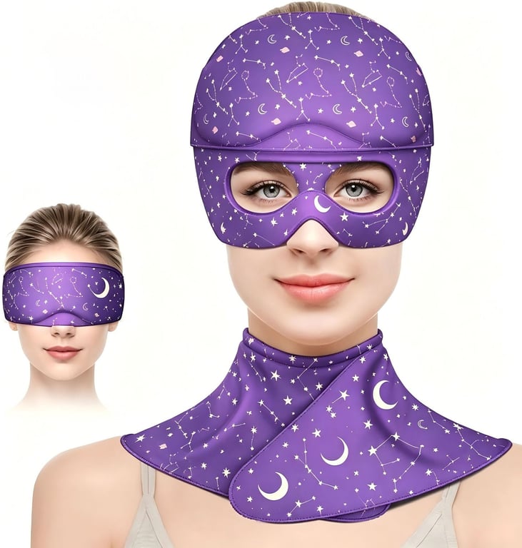 Gel Hot-and-Cold Compress Head Cover Hat | Migraine & Neck Pain Relief thumbnail 1
