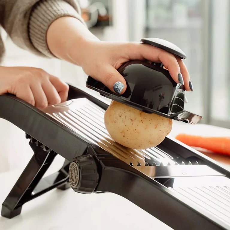 Professional Mandoline Slicer Stainless Steel | Vegetable Fruit Cutter thumbnail 9