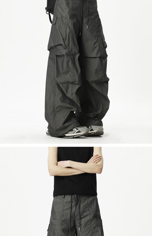 Loose-fit Casual Quick-drying Outdoor Pants | Wide-leg Cargo Style thumbnail 8