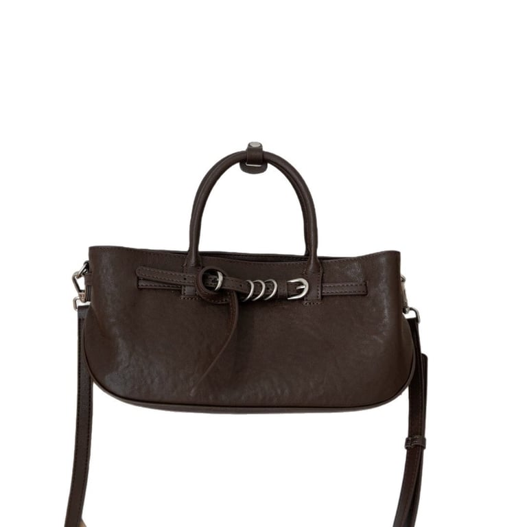 Vintage Vegetable-Tanned Leather Handbag | Women's Crossbody Bag thumbnail 1