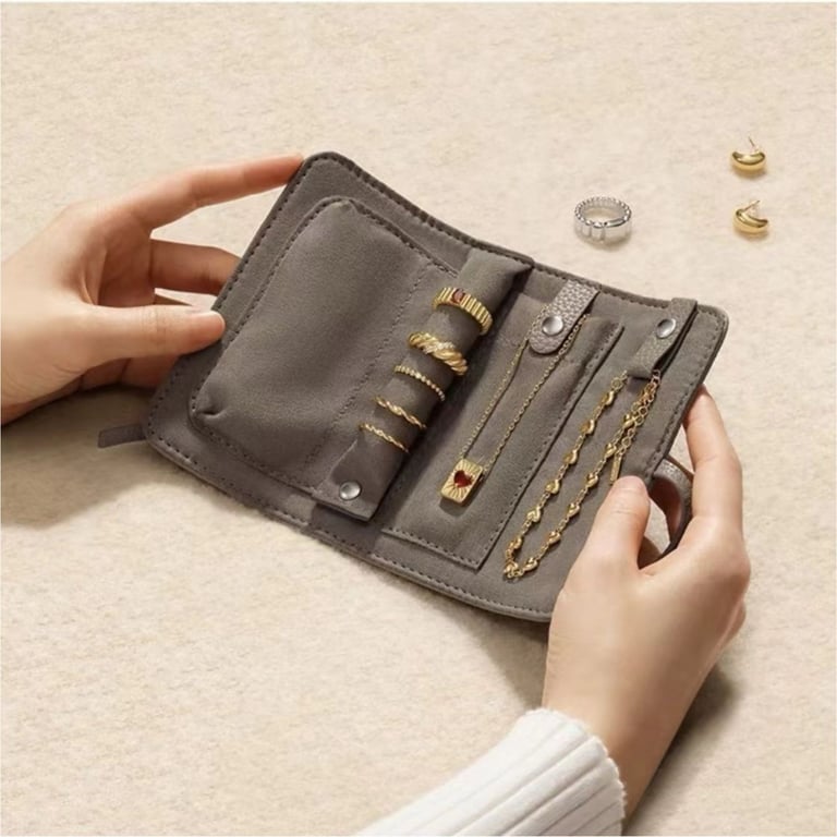 Portable Jewelry Organizer Bag for Necklaces, Rings & Earrings thumbnail 5