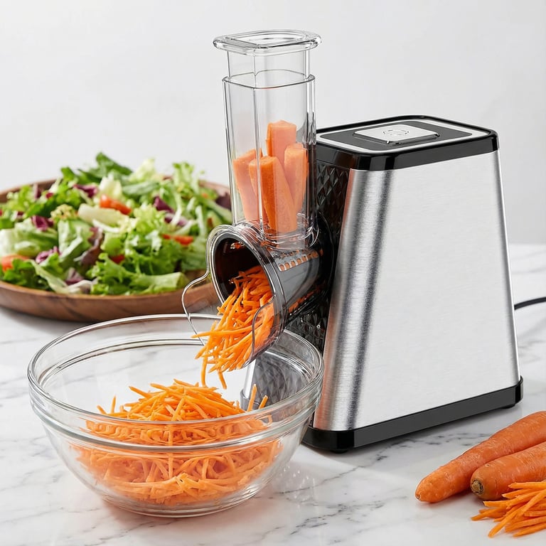Electric Vegetable Slicer & Flour Mill | Multi-Hole Food Processor thumbnail 6
