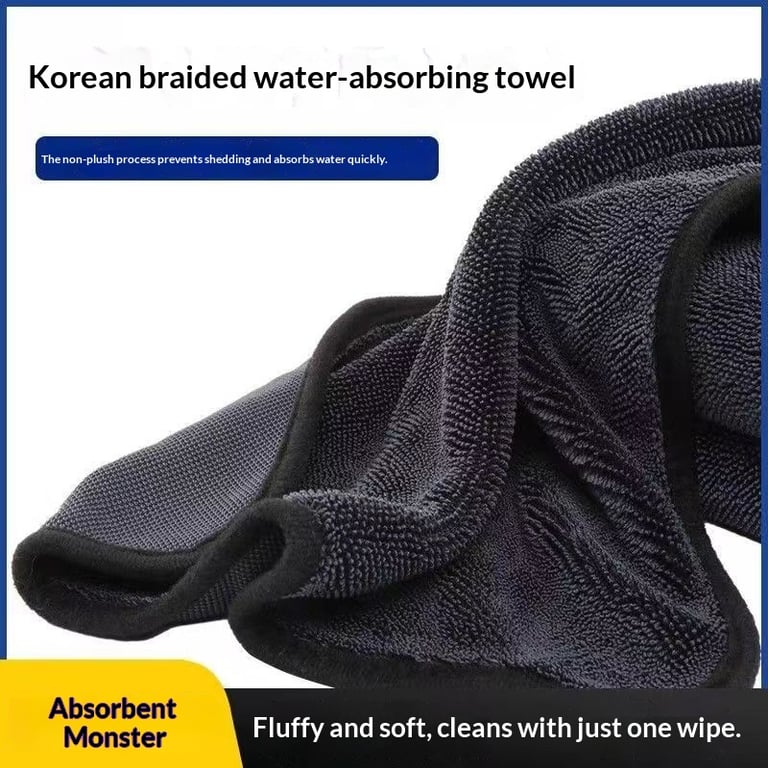 Braided Water Collecting Car Towel | 1200GSM Microfiber Drying thumbnail 4