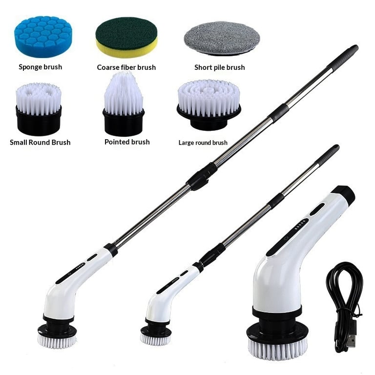 Electric Cleaning Brush with Extendable Handle | Cordless Scrubber thumbnail 9