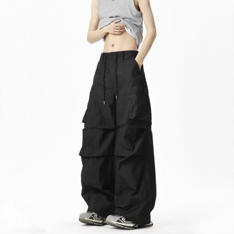 Loose-fit Casual Quick-drying Outdoor Pants | Wide-leg Cargo Style thumbnail 4