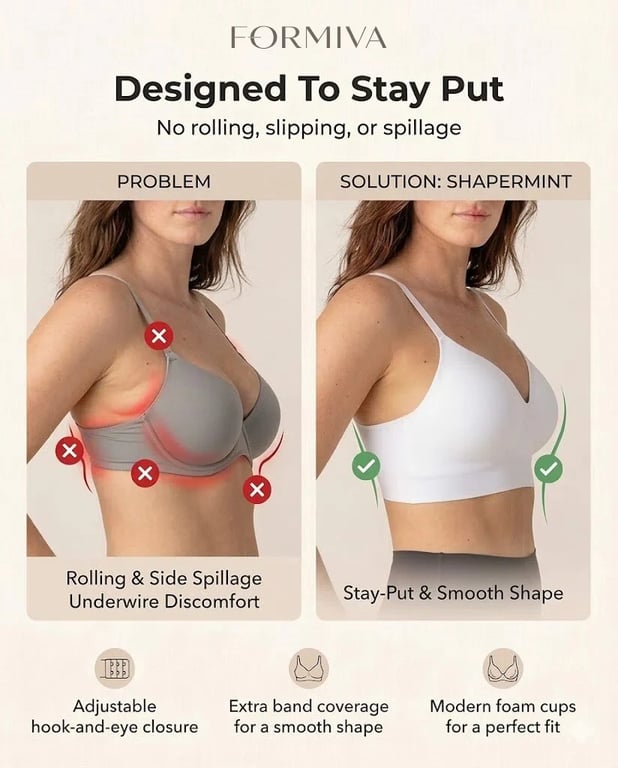 Supportive Comfort Wireless Shaping Bra thumbnail 4