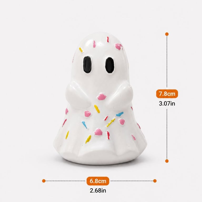 Cute Halloween Ghost Pumpkin Resin Desk Organizer Set | Captain Fam