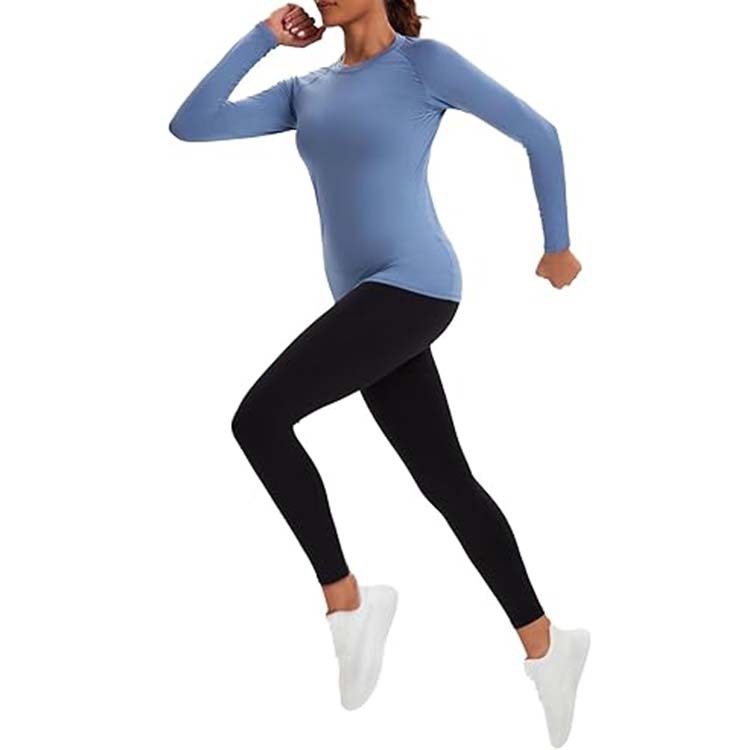 Women's Quick-Drying Sports T-Shirt Shapewear | Long Sleeve Athletic Top thumbnail 10