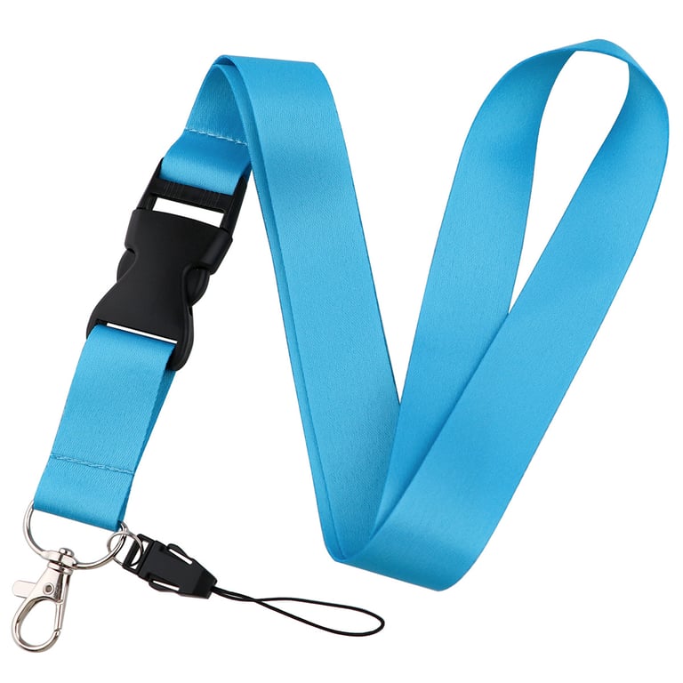 Elegant Solid-Color Phone Lanyard | Secure Neck Strap with Metal Clasp thumbnail 8