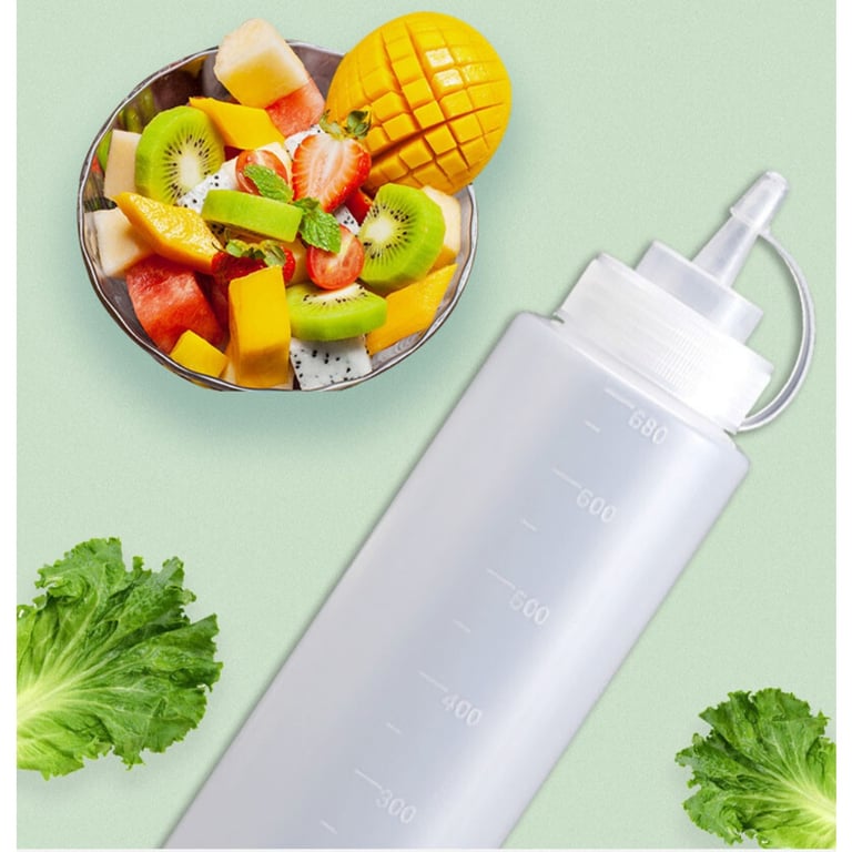 8 Pack Plastic Squeeze Bottles 500ml | Food-Grade Condiment Dispensers thumbnail 10