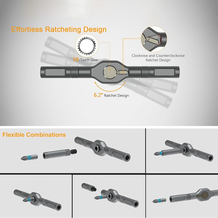42-in-1 Magnetic Screwdriver Set | Professional Ratchet Tool Kit thumbnail 17