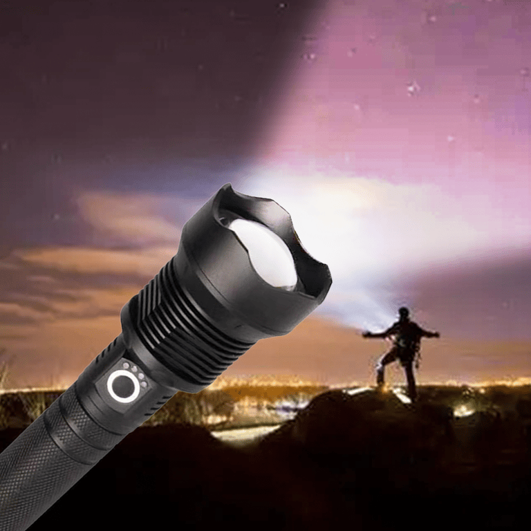9900000LM LED Flashlight Zoom Rechargeable | Super Bright Torch