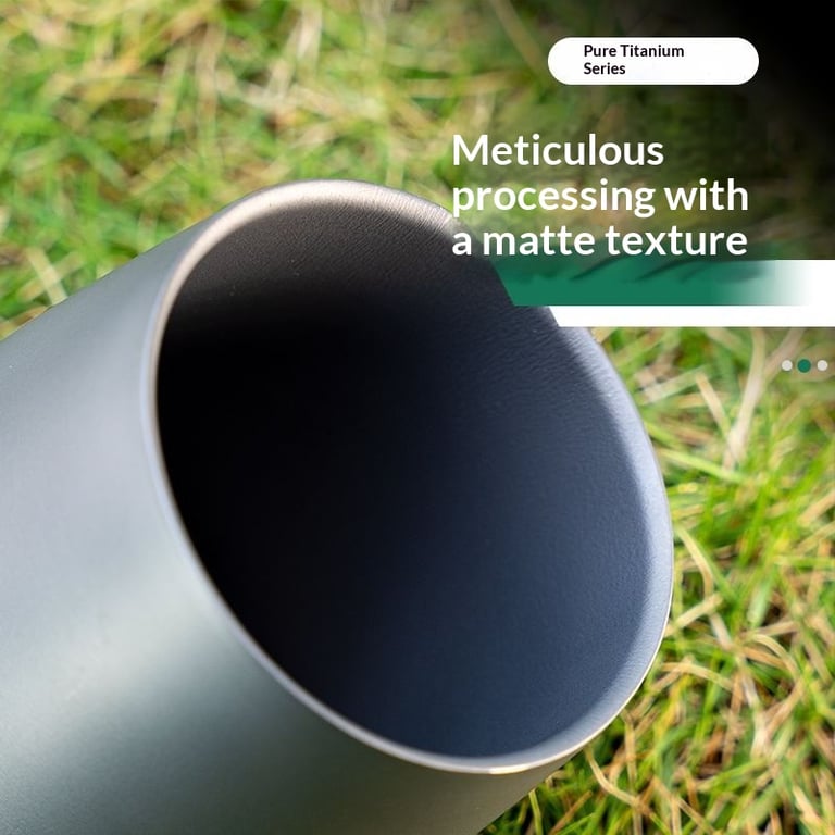 Titanium Ice-Flower Water Cup | Double-Layer Camping Tumbler thumbnail 9