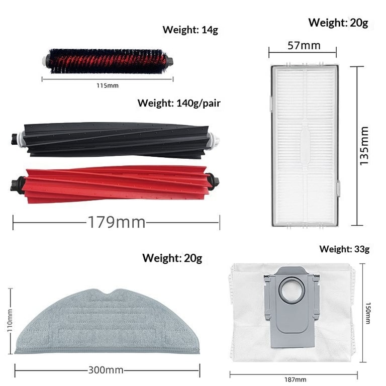 Robot Vacuum Cleaner Accessory Filter Set thumbnail 15