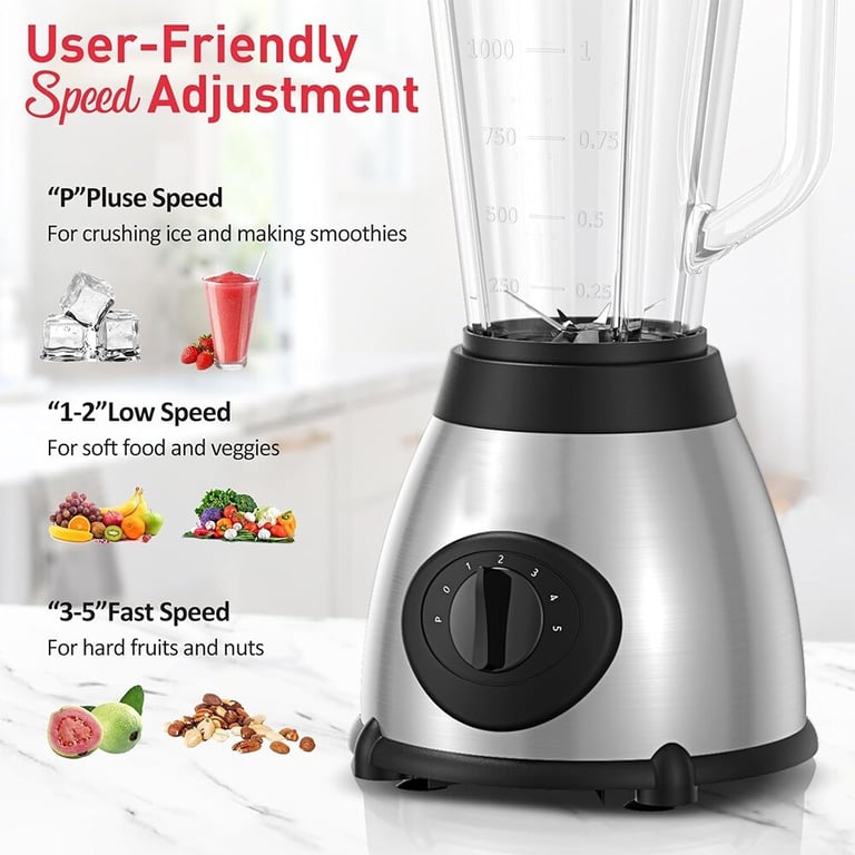 800W Blender Smoothie Maker Ice Crusher Mixer Milk Shake Fruit Juicer Vegetable thumbnail 9