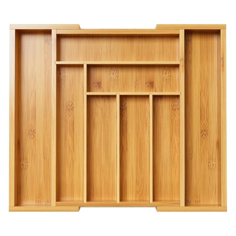 Extendable Bamboo Drawer Organizer