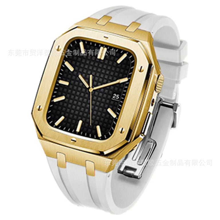 Stainless Steel Smartwatch Case with Fluororubber Band | Luxury Sports Watch thumbnail 20