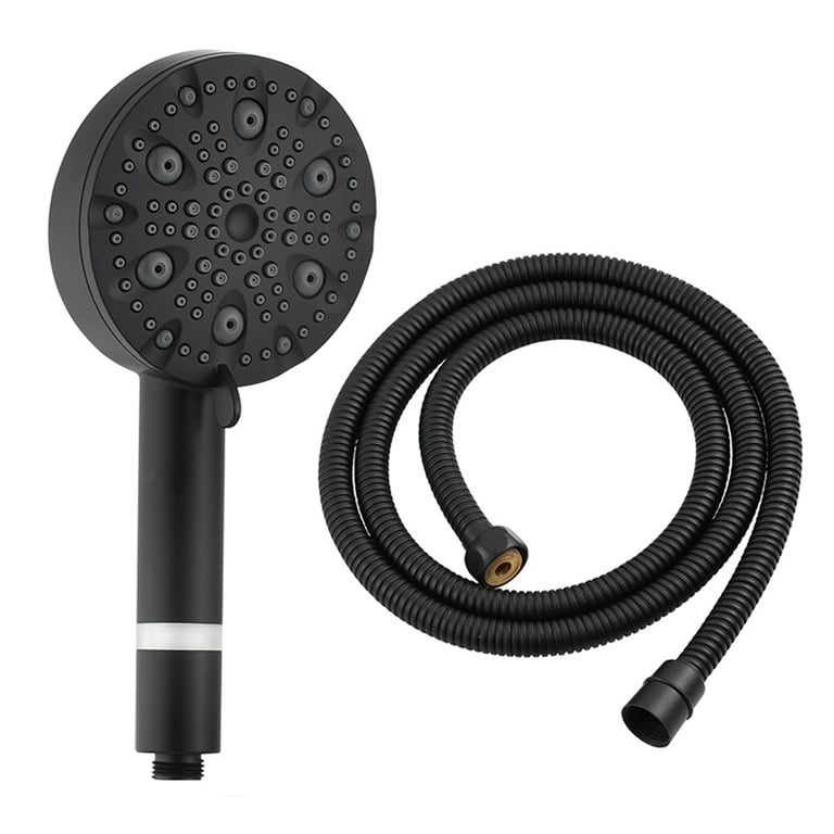 9-Setting Handheld Shower Head with Filtration | Chrome & Matte Black thumbnail 3