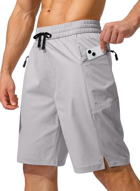 Men's Quick Dry Beach Shorts with Pockets | Drawstring Swim Trunks thumbnail 2