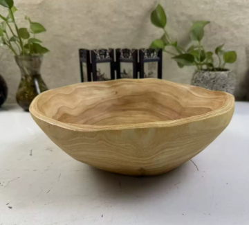 European-Style Wooden Boat-Shaped Fruit Tray | Solid Wood Serving Bowl thumbnail 4