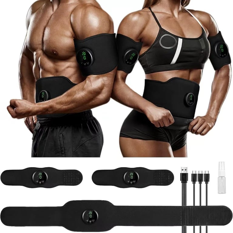 Portable EMS Massage Waist Belt Three-Piece Set | Muscle Toning thumbnail 10