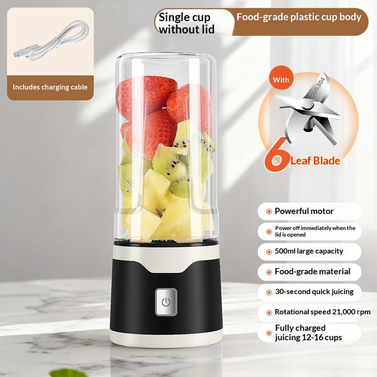 Portable USB Rechargeable Electric Juicer Cup | 500ML Blender thumbnail 16