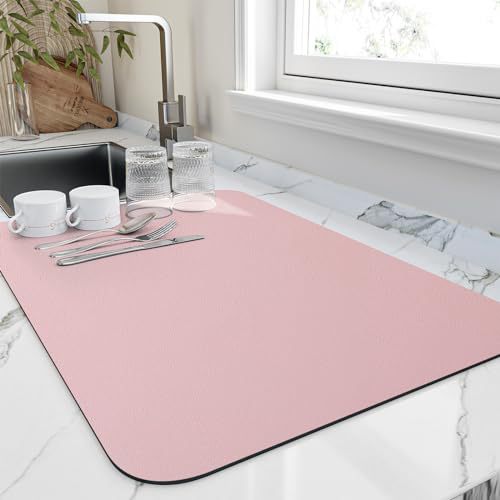 Diatomaceous Earth Kitchen Counter Drying Mat | Heat-Resistant Absorbent Pad thumbnail 6