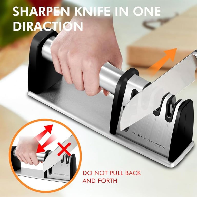 Non-slip Kitchen Knife Sharpener, Ergonomic Handle, Safe And Fast Knife Sharpening Tool, Suitable For Home And Restaurant Use. thumbnail 11