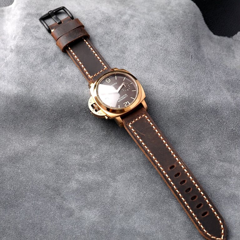 Italian Cowhide Vegetable Tanned Watch Strap | Handmade Premium thumbnail 3