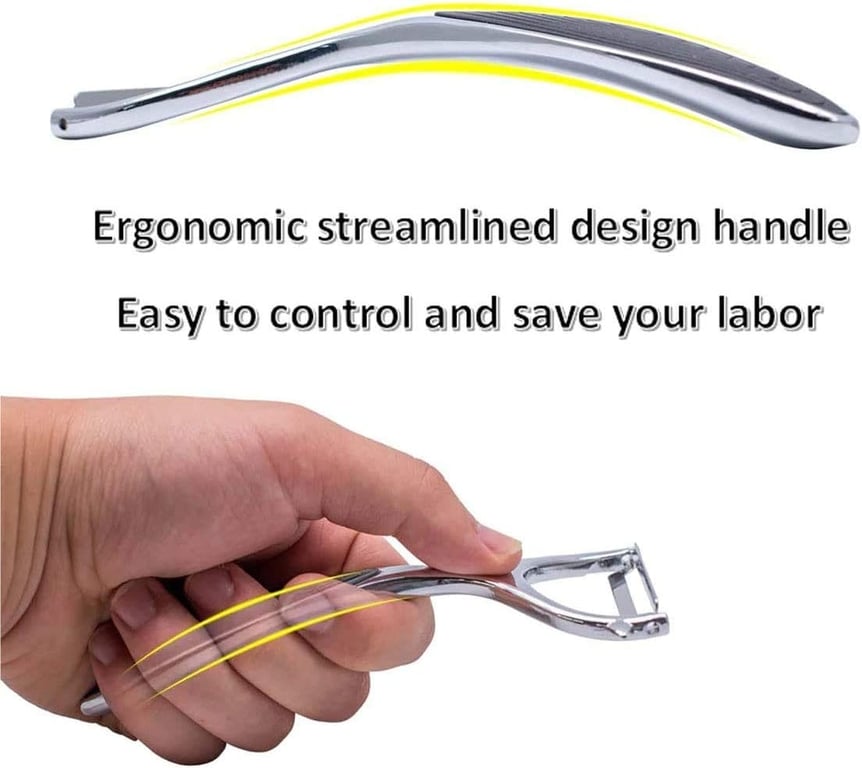 Vegetable Peeler Set Stainless Steel Y & I Shape Swivel Blades thumbnail 3